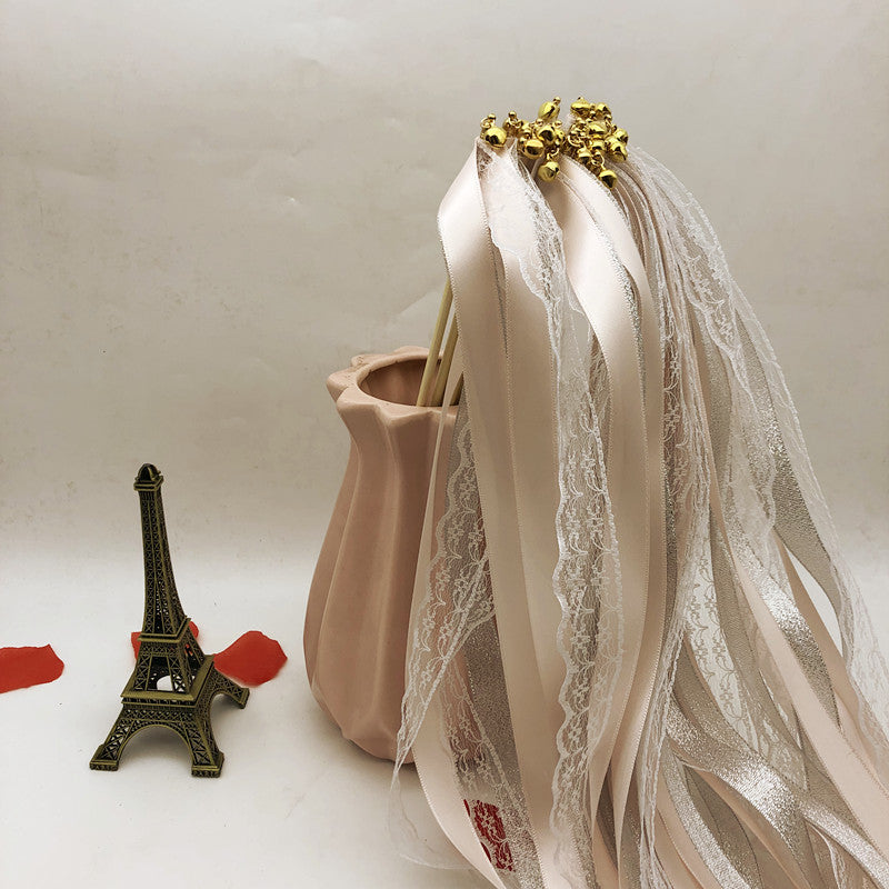 Popular Ribbon Fairy Wand / Magic Wand, Ribbon Streamer Decoration for Lawn, Wedding, Party