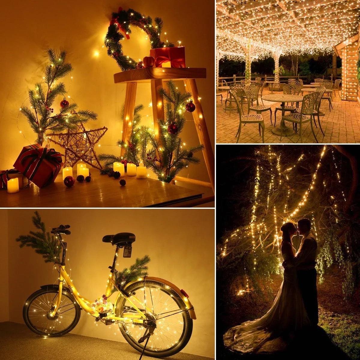 Starry Fairy Lights, String Lights, 66FT, 200 LEDs, Bedroom Decor, Wall Decor, USB Powered, Bendable Copper Twinkle Lights - If you say i do