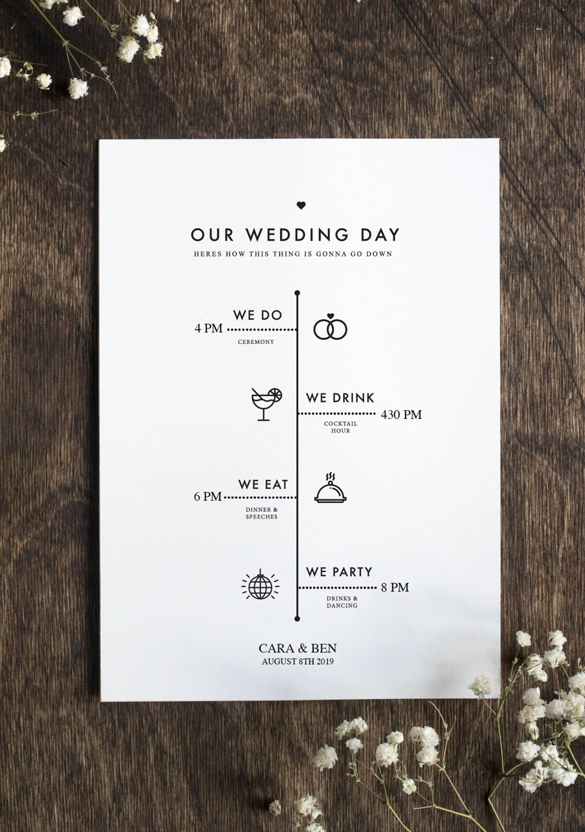 50PCS Wedding Program Fans/ Rustic Minimalist Outdoor Wedding / DIY Wedding Program Fans