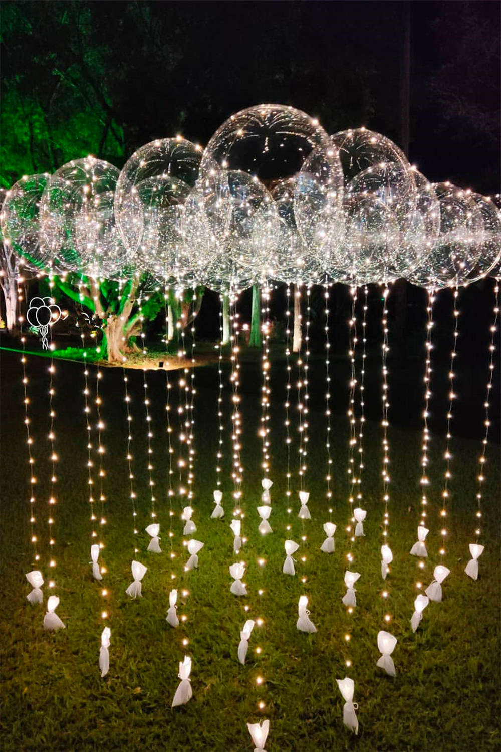 Reusable Led luminous Clear bobo Balloon for Party Decorations