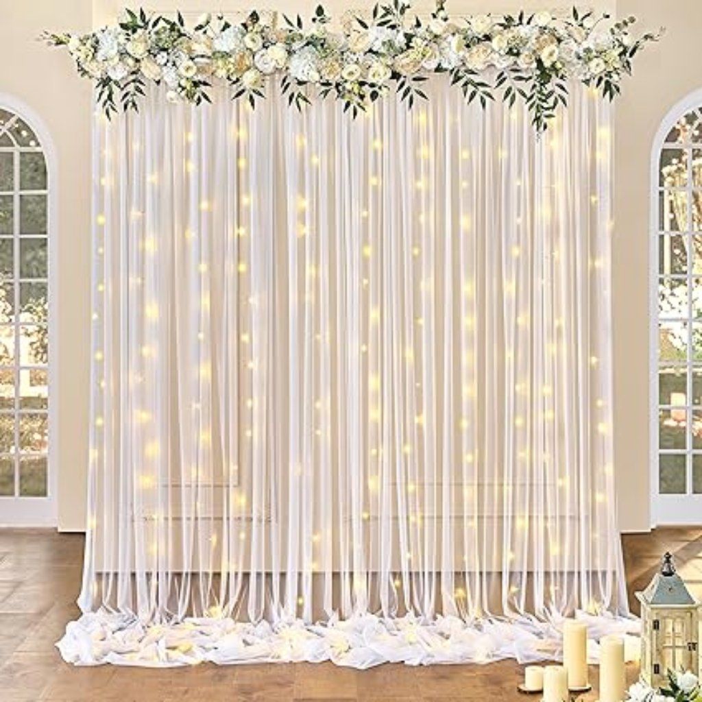 Twinkle Star 300 LED Window Curtain String Light for Party