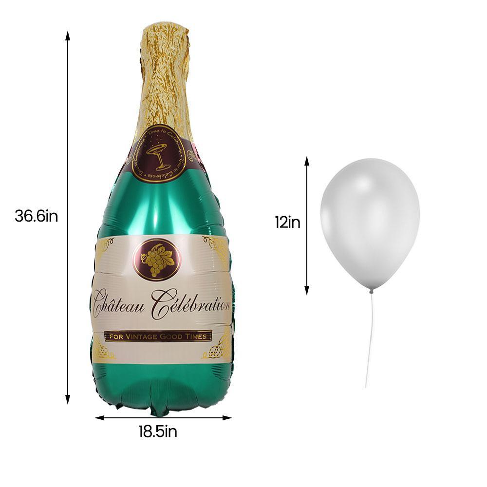42pcs Large Size Champagne Bottle Balloons Set Party Balloons Garland for Decorations, Christmas Eve, Bridal Hen/Bachelorette Party Baby Shower - If you say i do