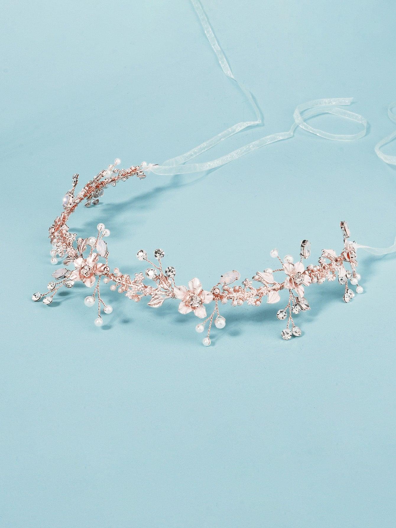 Faux Pearl Decor Headband for Wedding - If you say i do