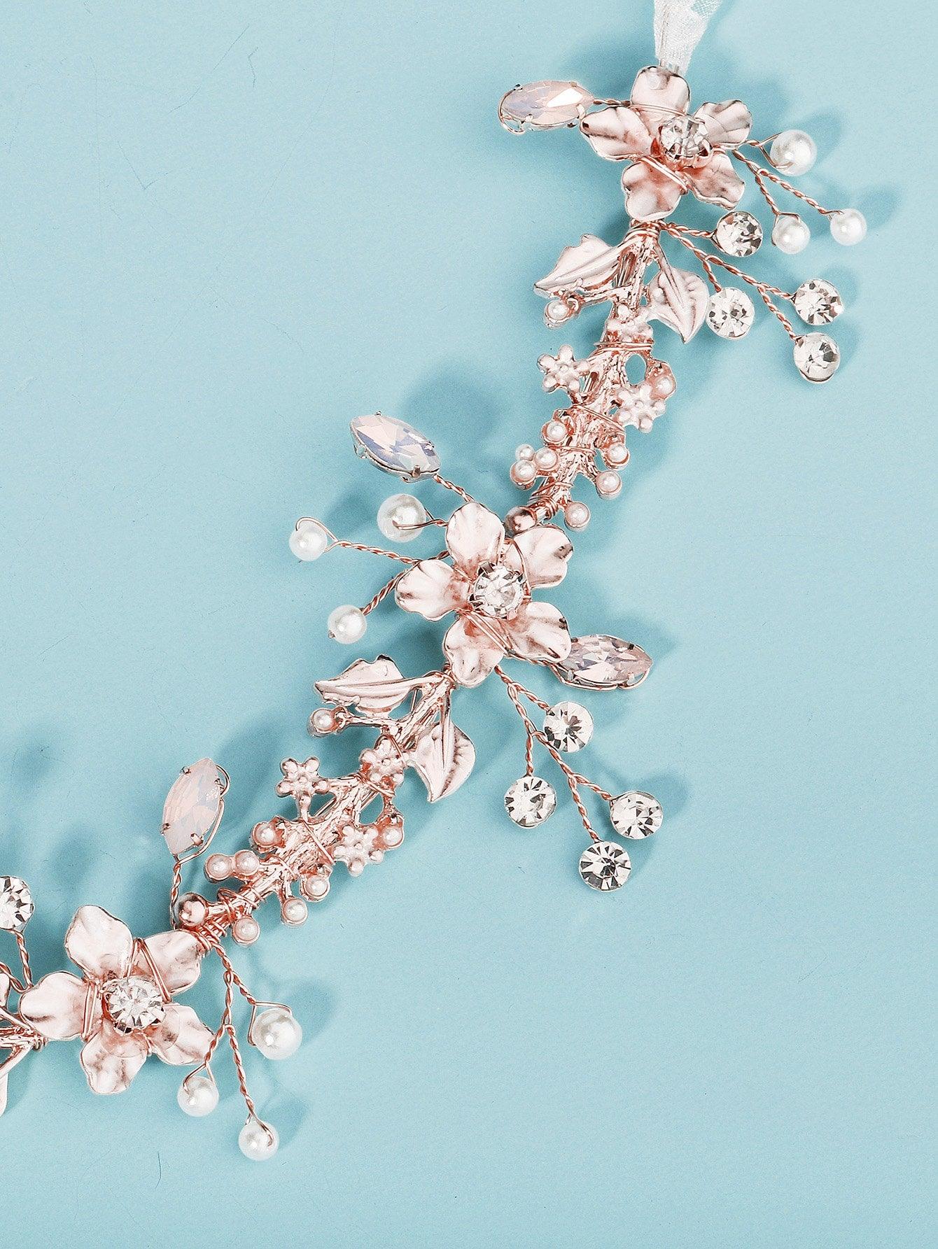 Faux Pearl Decor Headband for Wedding - If you say i do