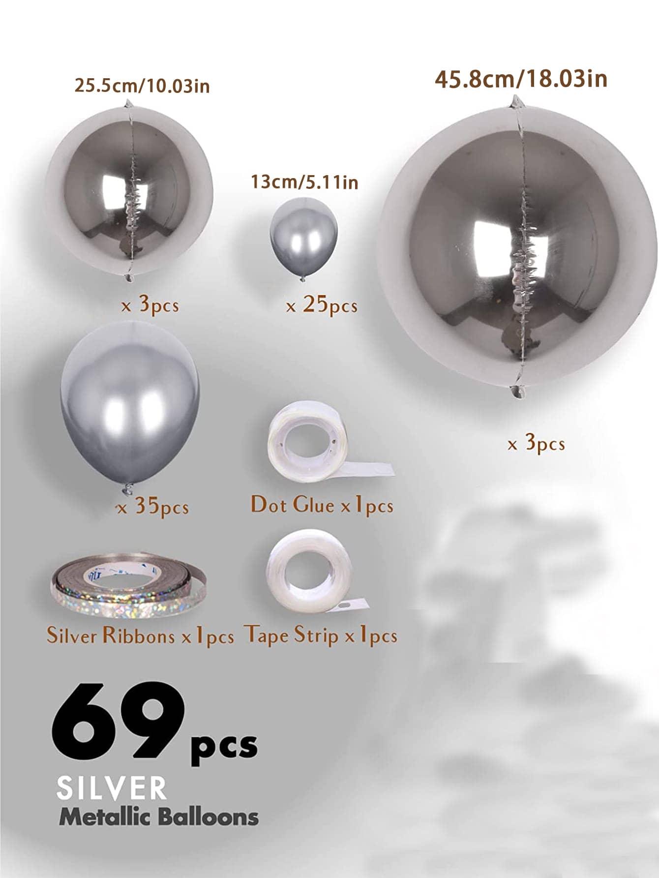 69pcs Metallic Balloon Set - If you say i do
