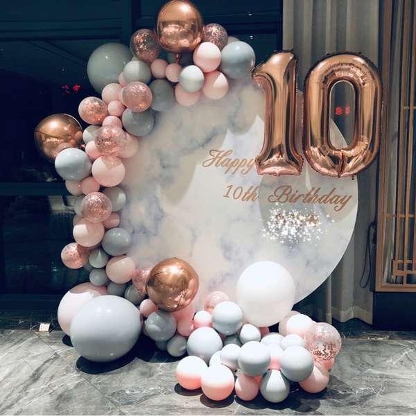 167Pcs/set Pink and Grey Balloon Arch Kit Set Birthday Wedding Baby Shower Bridal Shower Garland Decor - If you say i do