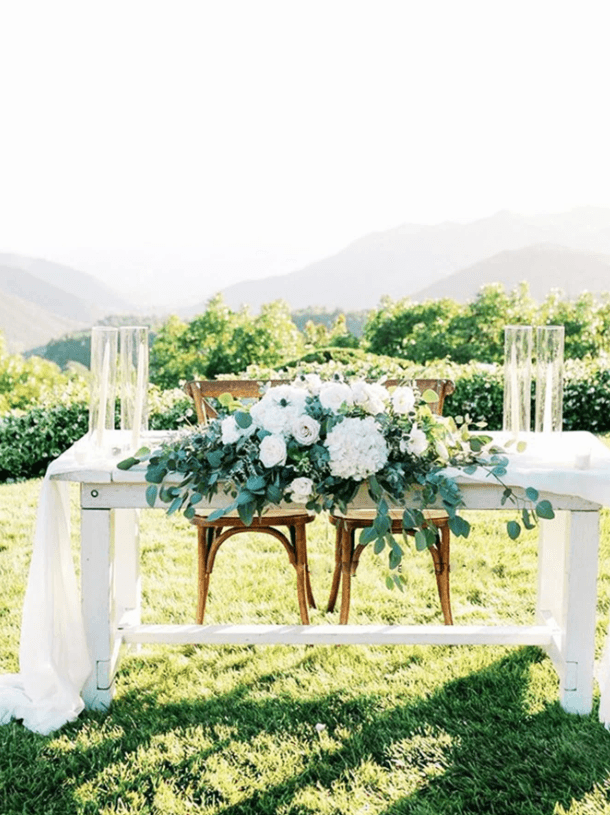 10ft White Chiffon Table Runner for Wedding - White Table Runner, Sheer Party Decor, Rustic Runners - If you say i do