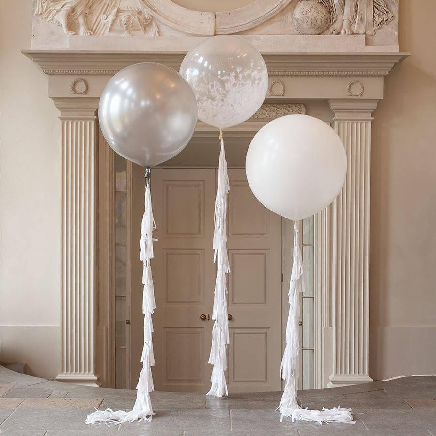36in Giant Balloon, Jumbo Balloon with Tassels for Wedding Party Event Birthday Decorations(10 Pack) - If you say i do