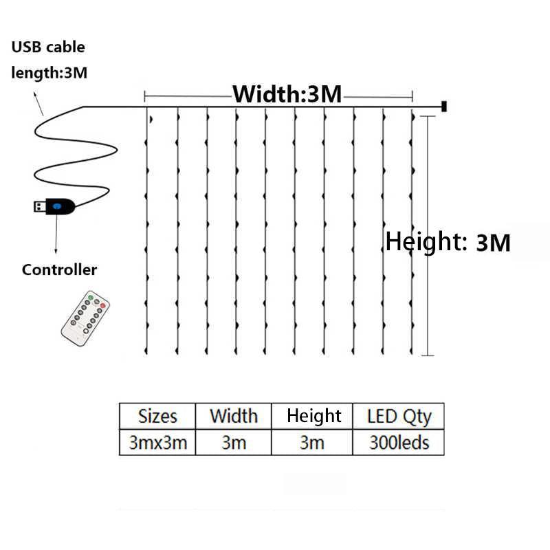 LIGHTING Window Curtain String Lights for Outdoor Decorations - If you say i do