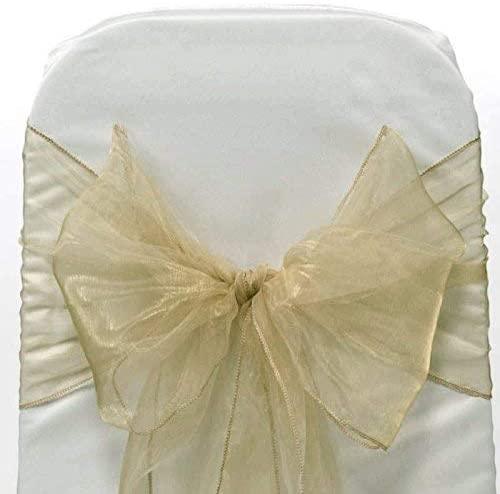 Set of 10 Chair Bows Sashes Tie Back Decorative Item Cover ups For Wedding Reception Events Banquets Chairs Decoration - If you say i do