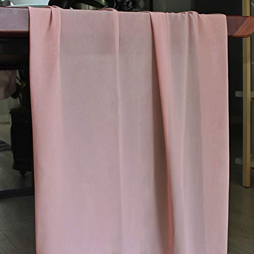 10ft Dusty Rose Chiffon Table Runner 28x120 Inches Romantic Wedding Runner Sheer Bridal Party Decorations - If you say i do