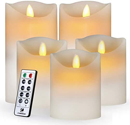 Flameless Candles, Led Candles Set of 5 Ivory Battery Candles with Remote Timer - If you say i do