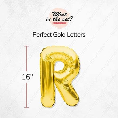 Gold Happy Birthday Balloons Banner Birthday Party Decorations Set for Men and Women with Latex and Confetti Balloons Supplies - If you say i do