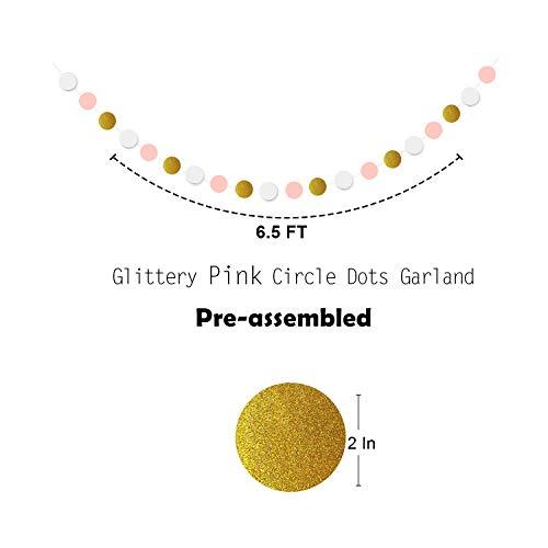 Pink Gold Birthday Party Decorations for Girls, Pink Birthday Decorations with Birthday Banner - If you say i do
