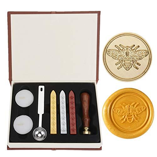 Wax Seal Stamp Set, Wax Seal Kit, Vintage Personalized Wax Seal Stamp for  Letter Cards Invitations