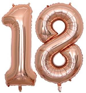 40 inch Jumbo 30 Rose Gold Foil Balloons for 30th Birthday Party Supplies,Anniversary Events Decorations - If you say i do