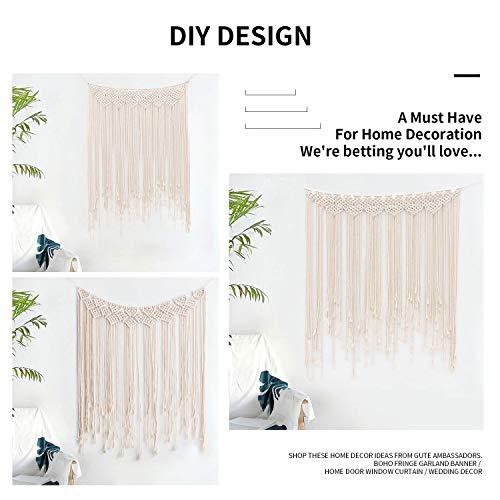 Large Woven Wall Hangings, Boho Cotton Handmade Macrame Backdrop for Wedding - If you say i do