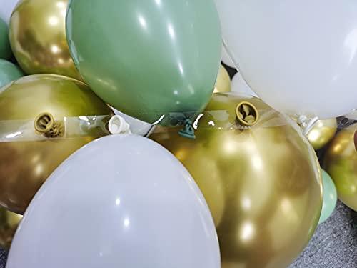 96 Sage Green and White Balloon Garland Arch Kit for Boho Jungle Safari Outdoor Woodland Baby Shower / Wedding - If you say i do