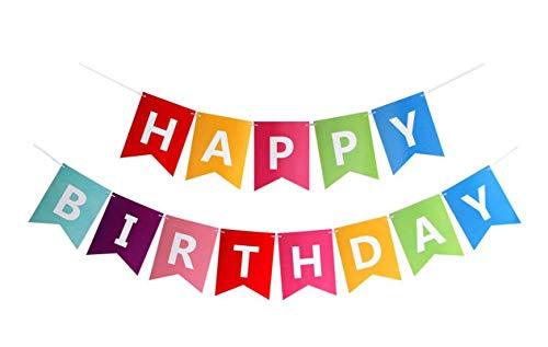 Colorful Happy Birthday Banner Bunting - If you say i do