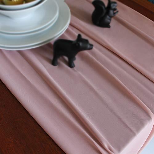 10ft Dusty Rose Chiffon Table Runner 28x120 Inches Romantic Wedding Runner Sheer Bridal Party Decorations - If you say i do