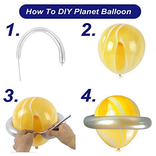 Outer Space Balloon Garland Kit, 88Pcs Universe Space Planets Party Balloon Garland Kit Included UFO Rocket Astronaut Balloons - If you say i do