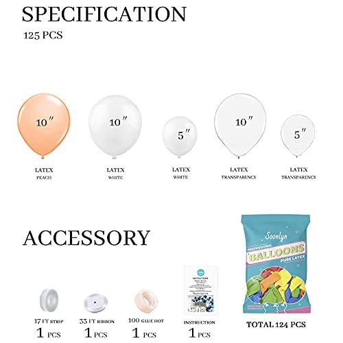 Blush Balloon Garland Arch Kit 125 Pcs 10 Inch Peach Balloons Party Balloons for Wedding Party Bridal Shower Baby Shower - If you say i do