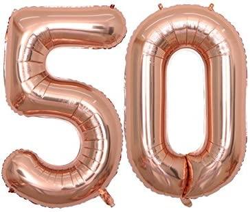 40 inch Jumbo 30 Rose Gold Foil Balloons for 30th Birthday Party Supplies,Anniversary Events Decorations - If you say i do
