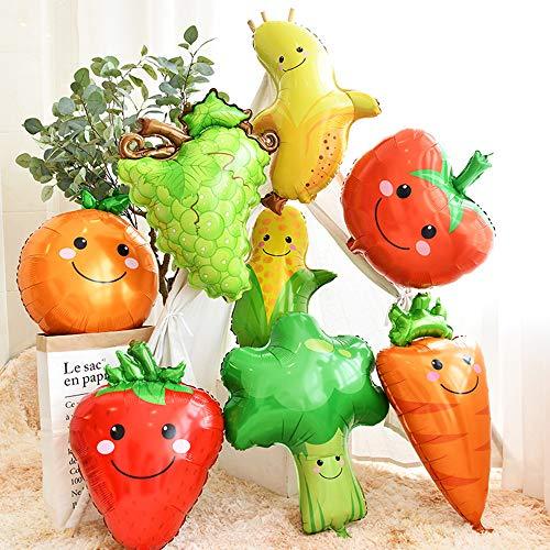 8pcs Fruit & Vegetable Aluminum foil Balloons for Party Decoration Fruit Birthday Aluminum Foil Helium Balloon for Summer Party Wedding Birthday - If you say i do