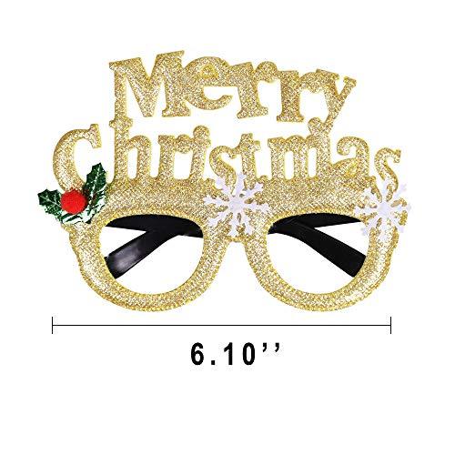 12 Pcs Christmas Glasses Glitter Party Glasses Frames Christmas Decoration Costume Eyeglasses for Christmas Parties Holiday Favors Photo Booth - If you say i do
