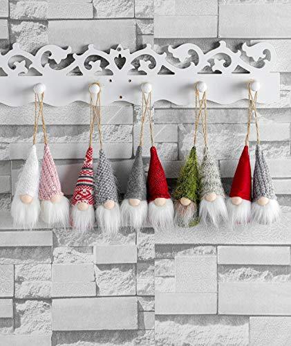 Christmas Tree Hanging Gnomes Ornaments Set of 10, Swedish Handmade Plush Gnomes Santa Elf Hanging Home Decorations Holiday Decor - If you say i do