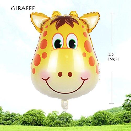 JUNGLE SAFARI ANIMALS BALLOONS, 6pcs 22 Inch Giant Zoo Animal Balloons Kit For Jungle Safari Animals Theme Birthday Party Decorations - If you say i do