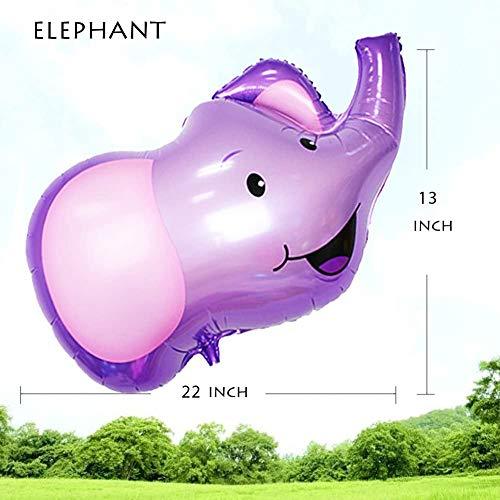 JUNGLE SAFARI ANIMALS BALLOONS, 6pcs 22 Inch Giant Zoo Animal Balloons Kit For Jungle Safari Animals Theme Birthday Party Decorations - If you say i do