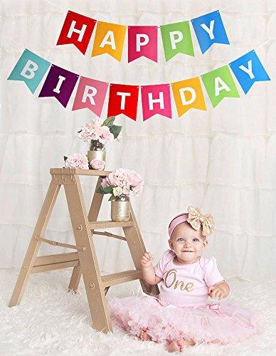Colorful Happy Birthday Banner Bunting - If you say i do