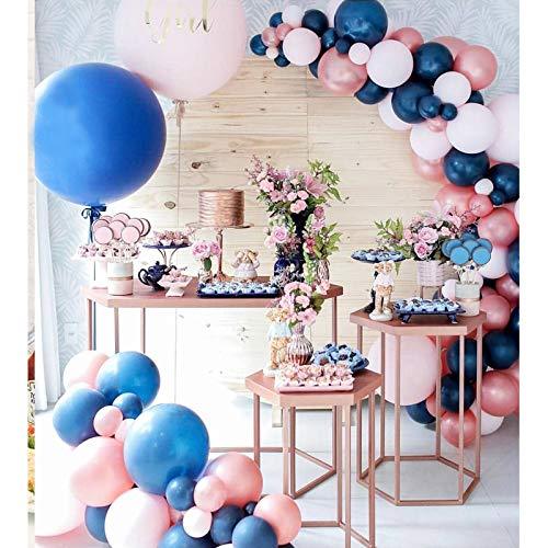 Gender Reveal Decorations Balloon Garland Kit 115 Pcs Navy Blue Pink Balloon Arch - If you say i do