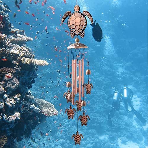 Retro turtle wind chimes outdoor, windchimes unique outdoor clearance, Perfect Birthday Gifts - If you say i do