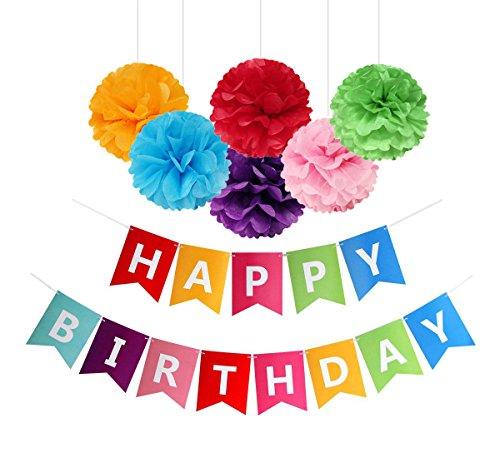 Colorful Happy Birthday Banner Bunting - If you say i do