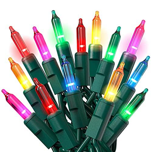 Christmas 100-Count Multi Color Green Wire Light Set Christmas Decorations - If you say i do