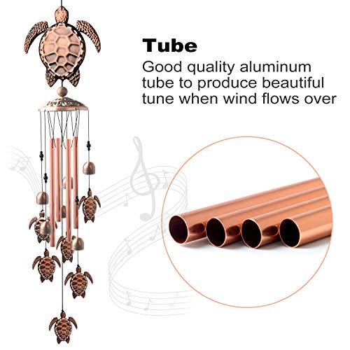 Retro turtle wind chimes outdoor, windchimes unique outdoor clearance, Perfect Birthday Gifts - If you say i do