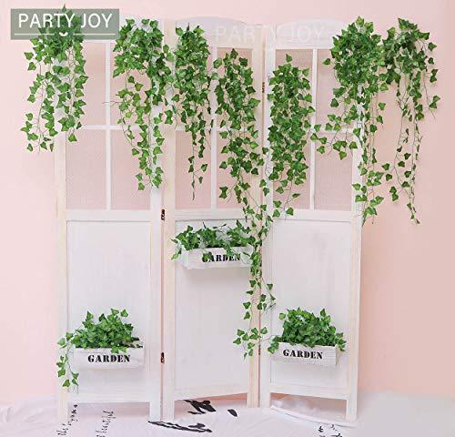 84Ft 12 Strands Artificial Ivy Leaf Vines Hanging Plants Garland Fake Foliage for Room Home Garden Wedding Wall Decor - If you say i do