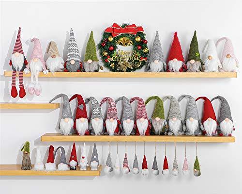 Gnome Handmade Swedish Tomte, Christmas Elf Decoration Ornaments Thanks Giving Day Gifts Swedish Gnomes tomte (Red Stripe - 19 Inches) - If you say i do