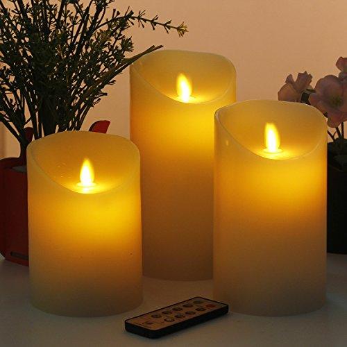 Flameless Candles, Led Candles Set of 5 Ivory Battery Candles with Remote Timer - If you say i do