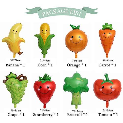 8pcs Fruit & Vegetable Aluminum foil Balloons for Party Decoration Fruit Birthday Aluminum Foil Helium Balloon for Summer Party Wedding Birthday - If you say i do
