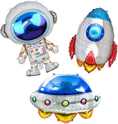Outer Space Balloon Garland Kit, 88Pcs Universe Space Planets Party Balloon Garland Kit Included UFO Rocket Astronaut Balloons - If you say i do