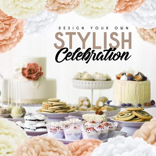 20-Piece Party Decoration Kit ââ‚?Hanging Tissue Paper Pom Poms for Weddings and Other Special Occasions - If you say i do