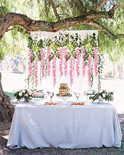 Artificial Fake Wisteria Vine Ratta Hanging Garland for Wedding Decorations - If you say i do