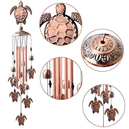 Retro turtle wind chimes outdoor, windchimes unique outdoor clearance, Perfect Birthday Gifts - If you say i do
