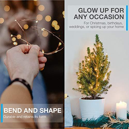 Starry Fairy Lights, String Lights, 66FT, 200 LEDs, Bedroom Decor, Wall Decor, USB Powered, Bendable Copper Twinkle Lights - If you say i do