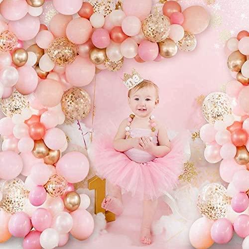 126 Pieces Rose Gold Balloons, Rose Gold Pink Balloon Garland Arch Kit - If you say i do