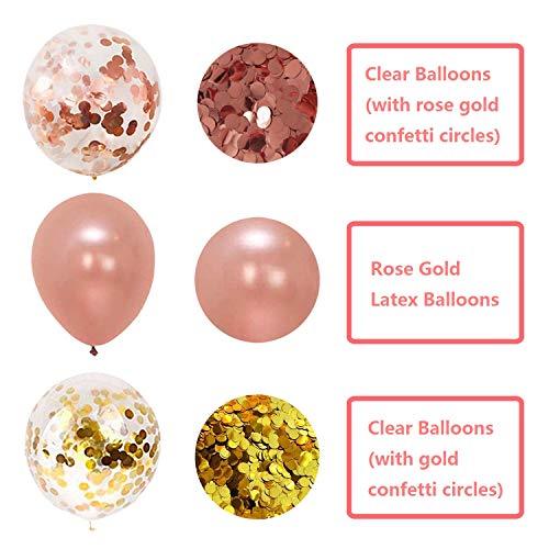Rose Gold Balloons Party Decorations Supplies Set 35 Pack - If you say i do