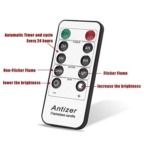 Flameless Candles Led Candles Pack of 9 (H 4" 5" 6" 7" 8" 9" x D 2.2") Ivory Battery Candles with Remote Timer - If you say i do